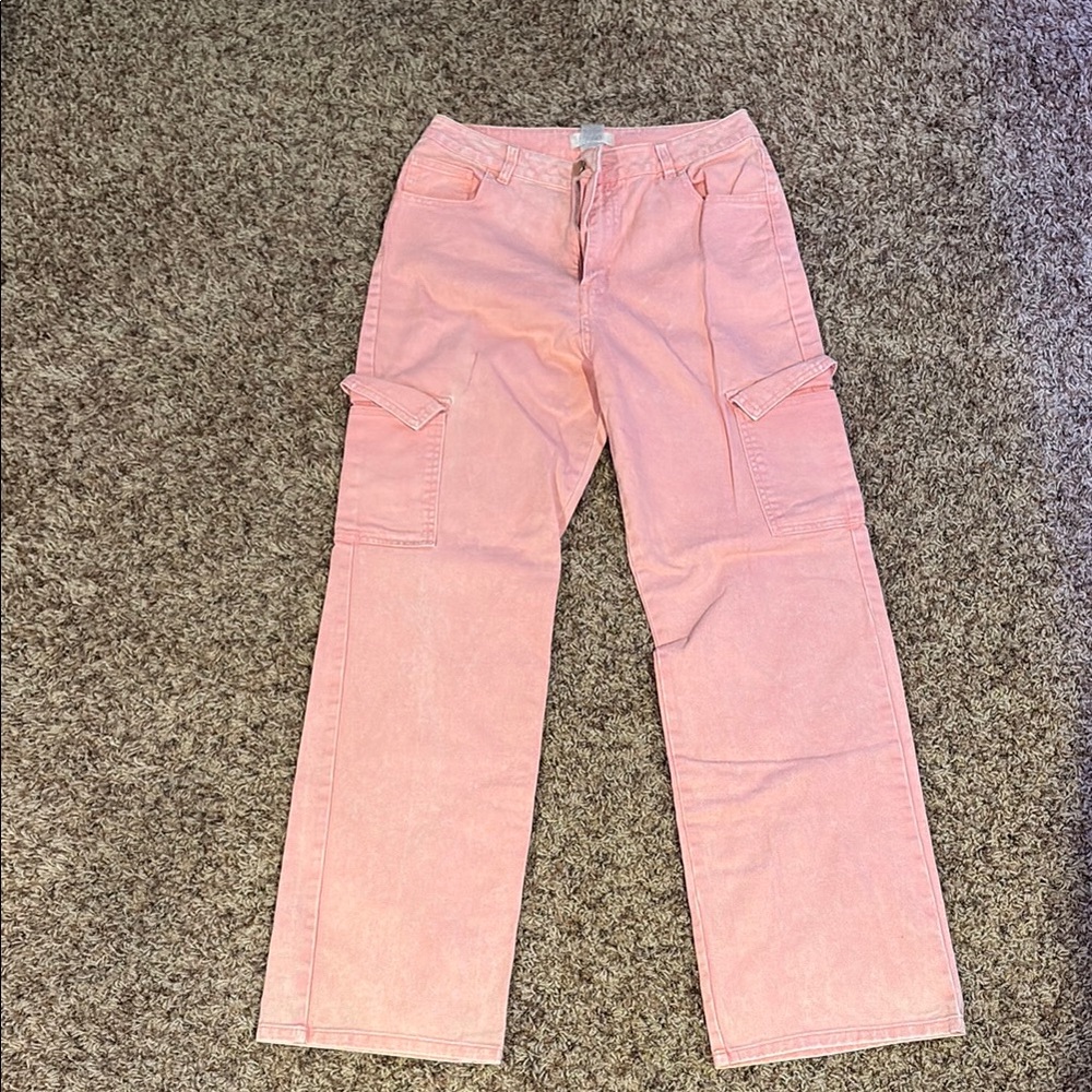 Altar'd State Pink Straight Leg Jeans